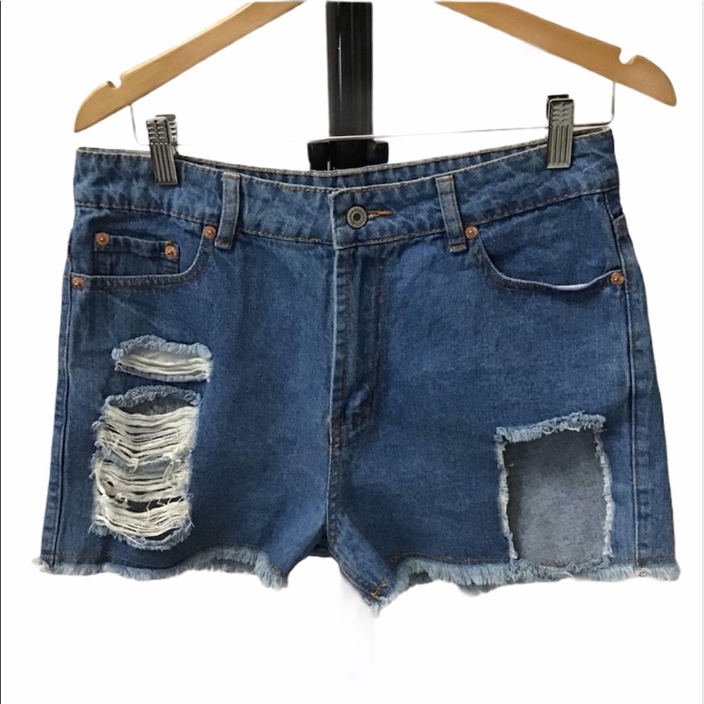 Summer shorts Distressed Signature8 Jeans Shorts Large Waist 31